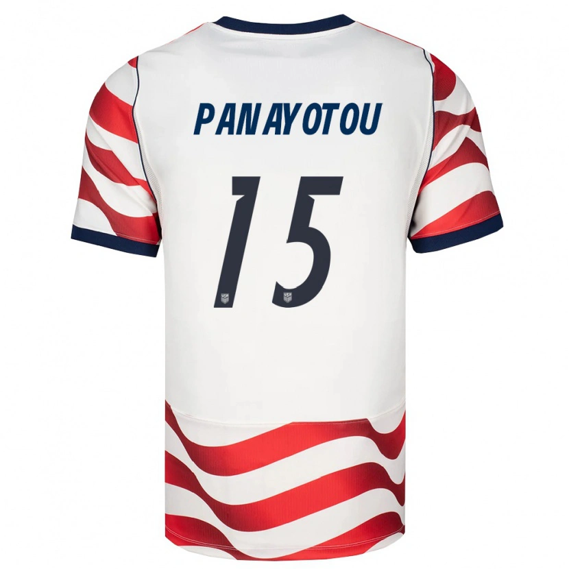 Danxen Barn Usa Jack Panayotou #15 Röd Vit Svart Hemmatröja Matchtröjor 26-28 Tröjor T-Tröja