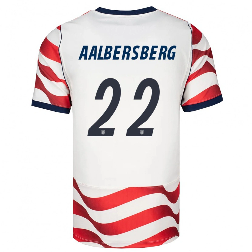 Danxen Barn Usa Miles Aalbersberg #22 Röd Vit Svart Hemmatröja Matchtröjor 26-28 Tröjor T-Tröja