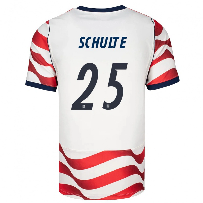 Danxen Barn Usa Patrick Schulte #25 Röd Vit Svart Hemmatröja Matchtröjor 26-28 Tröjor T-Tröja