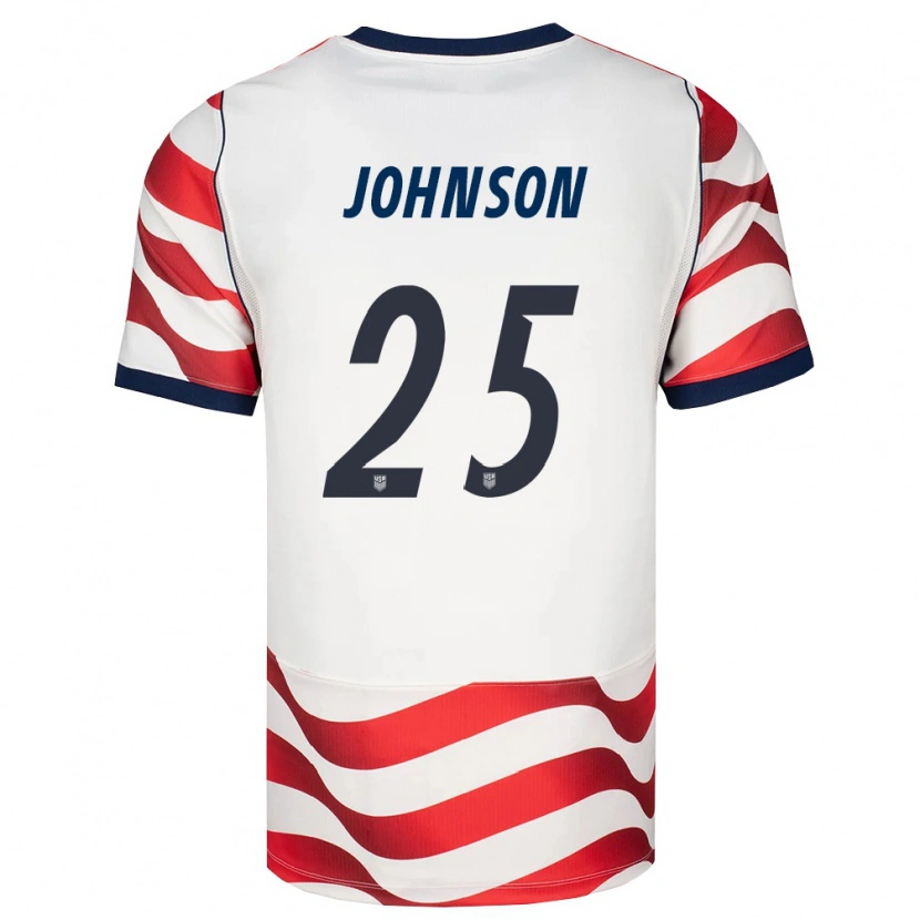 Danxen Barn Usa Sean Johnson #25 Röd Vit Svart Hemmatröja Matchtröjor 26-28 Tröjor T-Tröja