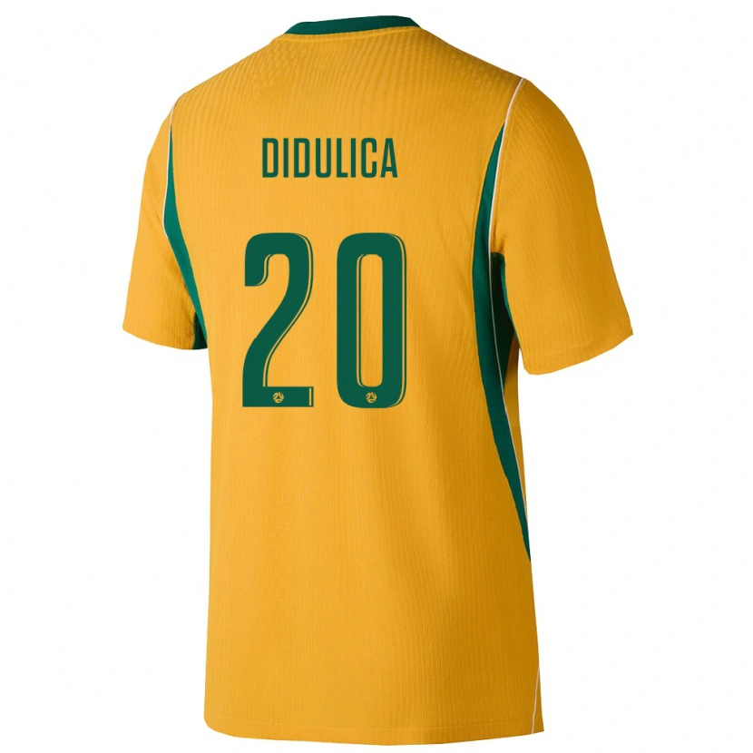 Danxen Barn Australien Anthony Didulica #20 Gul Grön Hemmatröja Matchtröjor 26-28 Tröjor T-Tröja