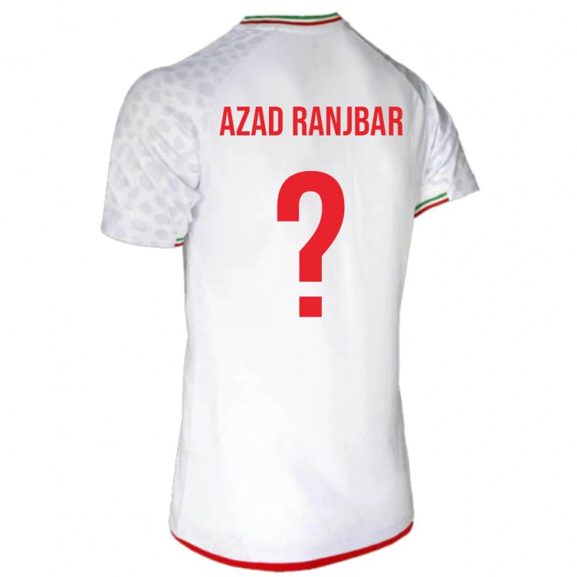 Danxen Barn Iran Pouria Azad Ranjbar #0 Vit Röd Hemmatröja Matchtröjor 26-28 Tröjor T-Tröja