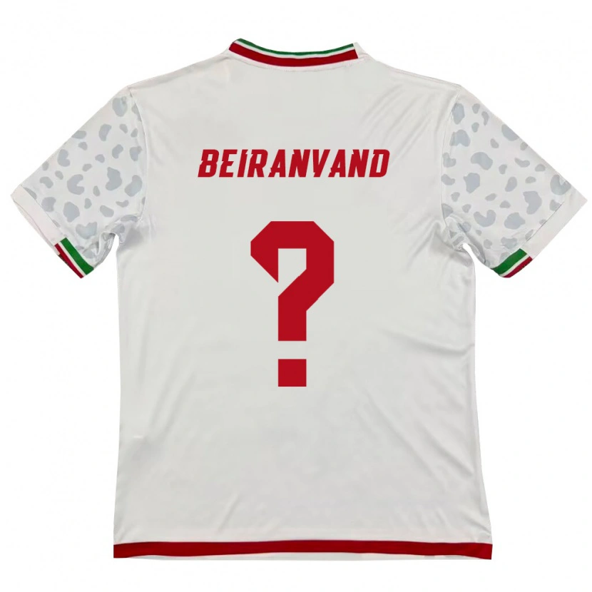 Danxen Barn Iran Amirali Beiranvand #0 Vit Röd Hemmatröja Matchtröjor 26-28 Tröjor T-Tröja
