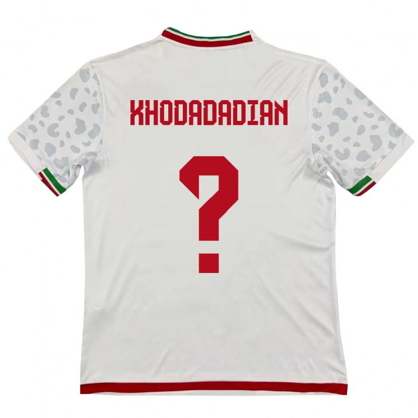 Danxen Barn Iran Erfan Khodadadian Miri #0 Vit Röd Hemmatröja Matchtröjor 26-28 Tröjor T-Tröja