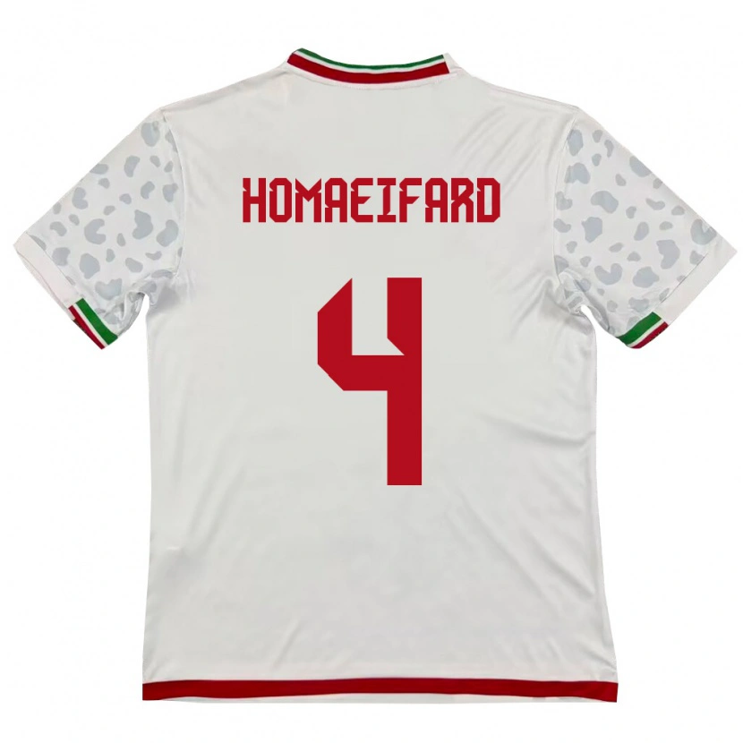 Danxen Barn Iran Alireza Homaeifard #4 Vit Röd Hemmatröja Matchtröjor 26-28 Tröjor T-Tröja