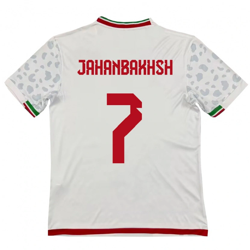 Danxen Barn Iran Alireza Jahanbakhsh #7 Vit Röd Hemmatröja Matchtröjor 26-28 Tröjor T-Tröja