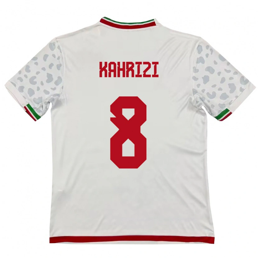 Danxen Barn Iran Abbas Kahrizi #8 Vit Röd Hemmatröja Matchtröjor 26-28 Tröjor T-Tröja