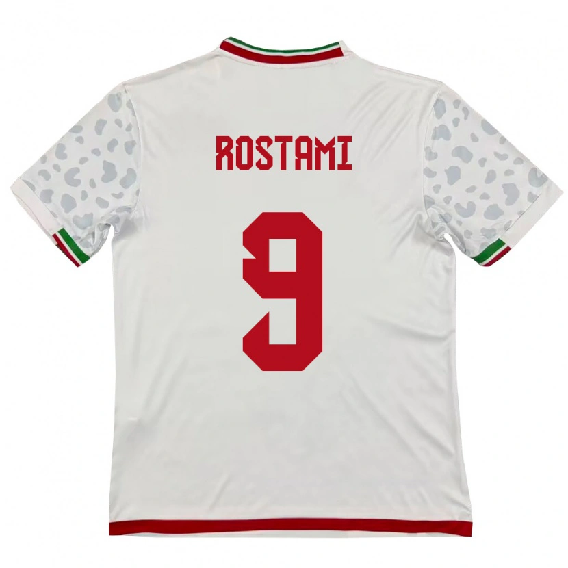 Danxen Barn Iran Yadegar Rostami #9 Vit Röd Hemmatröja Matchtröjor 26-28 Tröjor T-Tröja