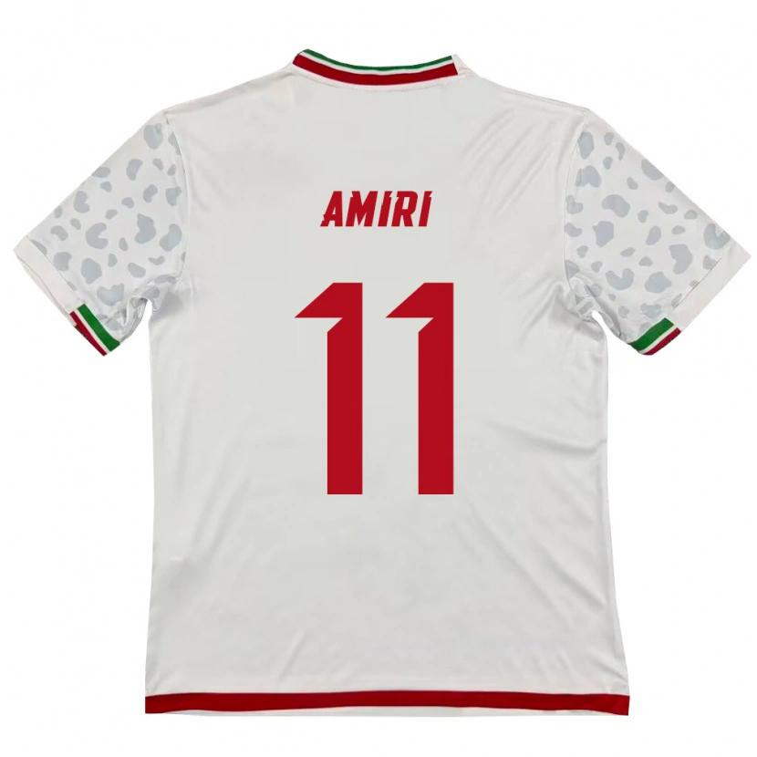 Danxen Barn Iran Vahid Amiri #11 Vit Röd Hemmatröja Matchtröjor 26-28 Tröjor T-Tröja