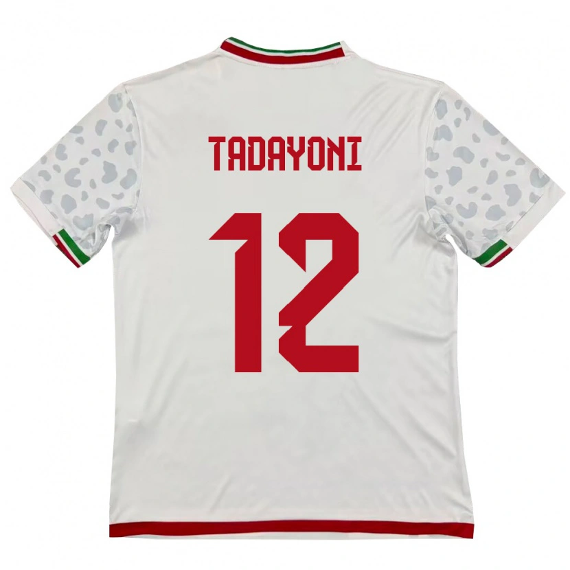 Danxen Barn Iran Morteza Tadayoni #12 Vit Röd Hemmatröja Matchtröjor 26-28 Tröjor T-Tröja