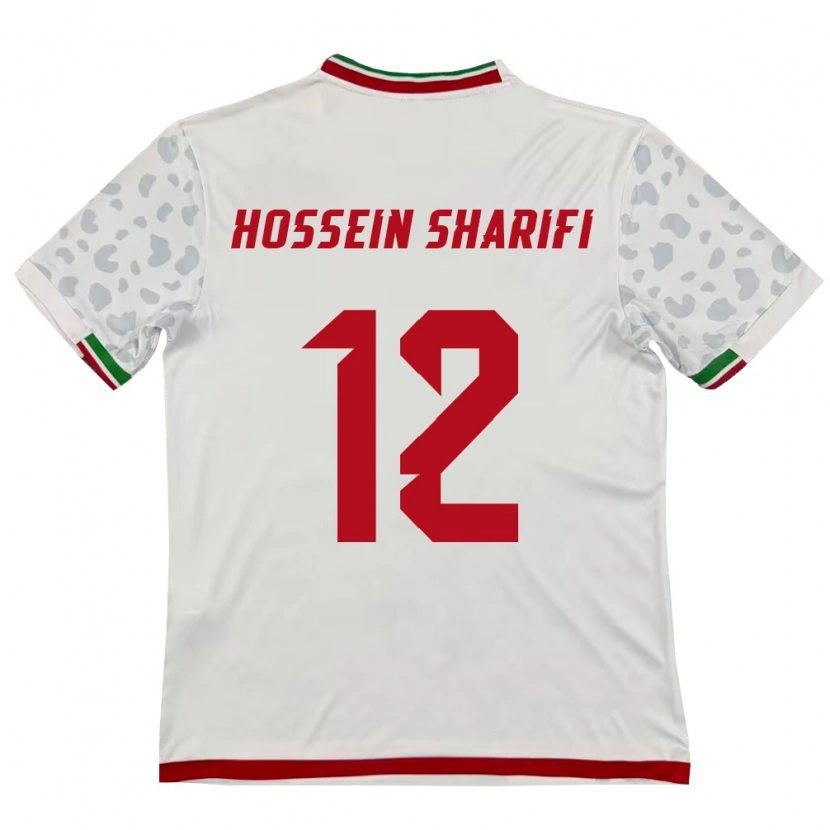 Danxen Barn Iran Mohammad Hossein Sharifi #12 Vit Röd Hemmatröja Matchtröjor 26-28 Tröjor T-Tröja