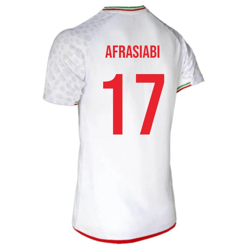 Danxen Barn Iran Amirmohammad Afrasiabi #17 Vit Röd Hemmatröja Matchtröjor 26-28 Tröjor T-Tröja