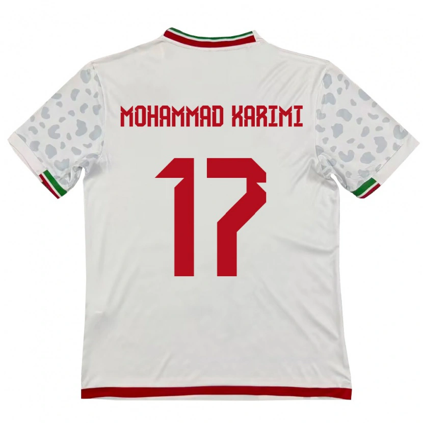 Danxen Barn Iran Seyed Mohammad Karimi #17 Vit Röd Hemmatröja Matchtröjor 26-28 Tröjor T-Tröja