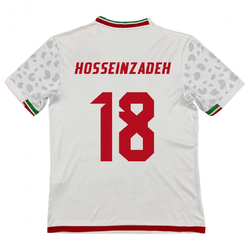 Danxen Barn Iran Amirhossein Hosseinzadeh #18 Vit Röd Hemmatröja Matchtröjor 26-28 Tröjor T-Tröja