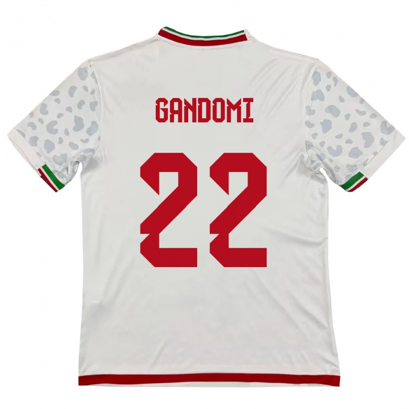 Danxen Barn Iran Mohammad Gandomi #22 Vit Röd Hemmatröja Matchtröjor 26-28 Tröjor T-Tröja