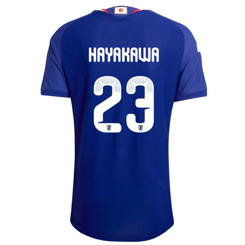 Danxen Barn Japan Tomoki Hayakawa #23 Blå Vit Röd Hemmatröja Matchtröjor 26-28 Tröjor T-Tröja