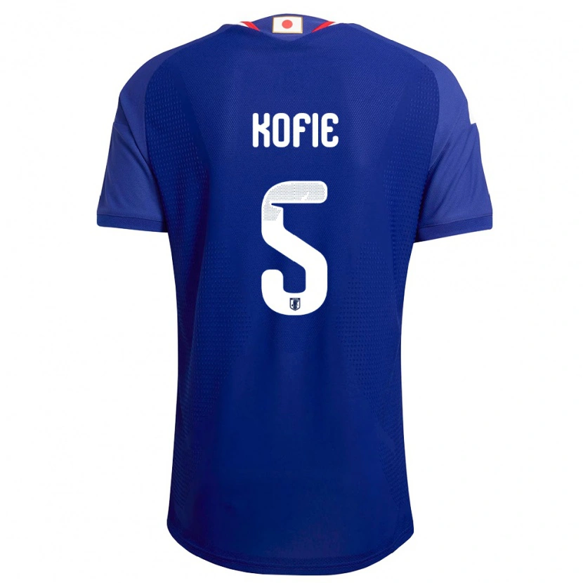 Danxen Barn Japan Shota Kofie #5 Blå Vit Röd Hemmatröja Matchtröjor 26-28 Tröjor T-Tröja