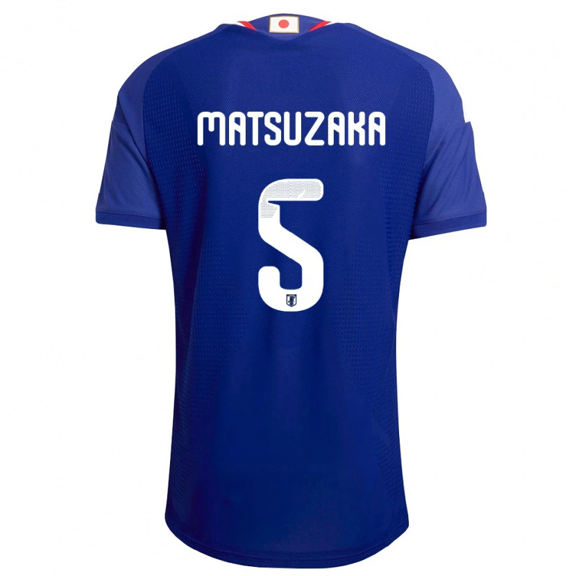 Danxen Barn Japan Aoi Matsuzaka #5 Blå Vit Röd Hemmatröja Matchtröjor 26-28 Tröjor T-Tröja