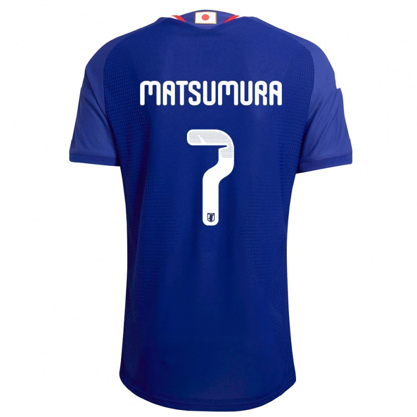 Danxen Barn Japan Kosuke Matsumura #7 Blå Vit Röd Hemmatröja Matchtröjor 26-28 Tröjor T-Tröja