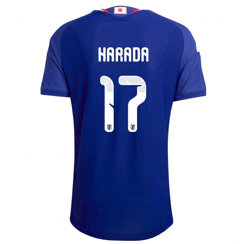 Danxen Barn Japan Soru Harada #17 Blå Vit Röd Hemmatröja Matchtröjor 26-28 Tröjor T-Tröja