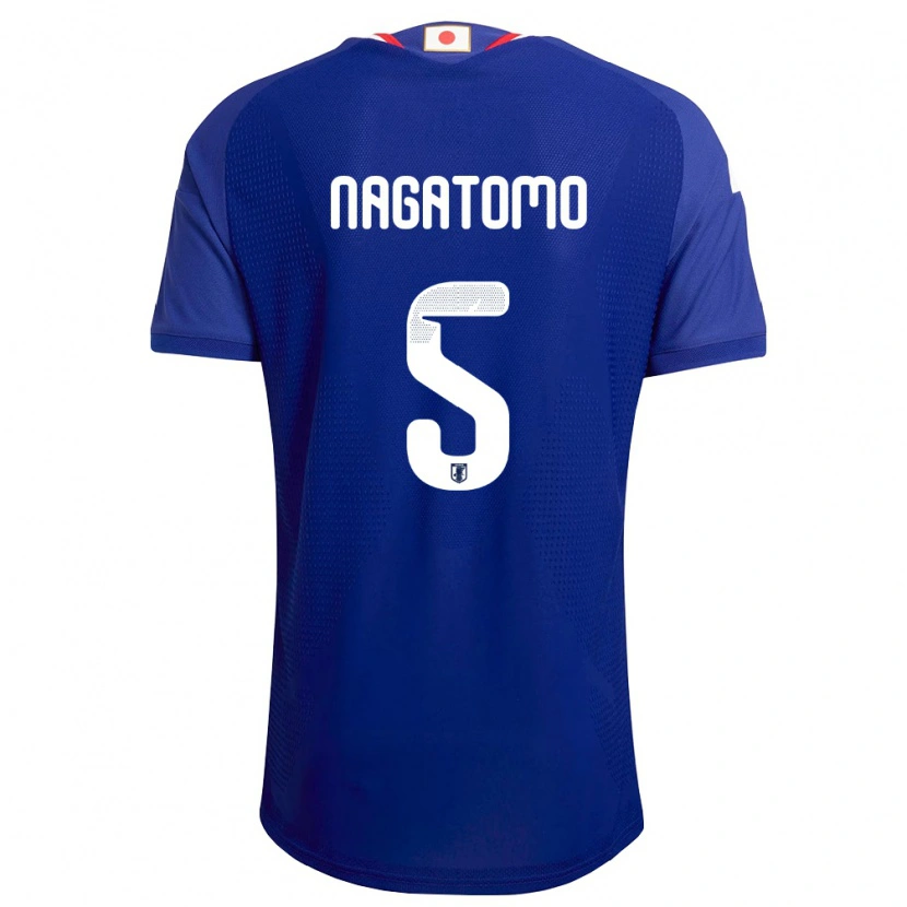Danxen Barn Japan Yuto Nagatomo #5 Blå Vit Röd Hemmatröja Matchtröjor 26-28 Tröjor T-Tröja