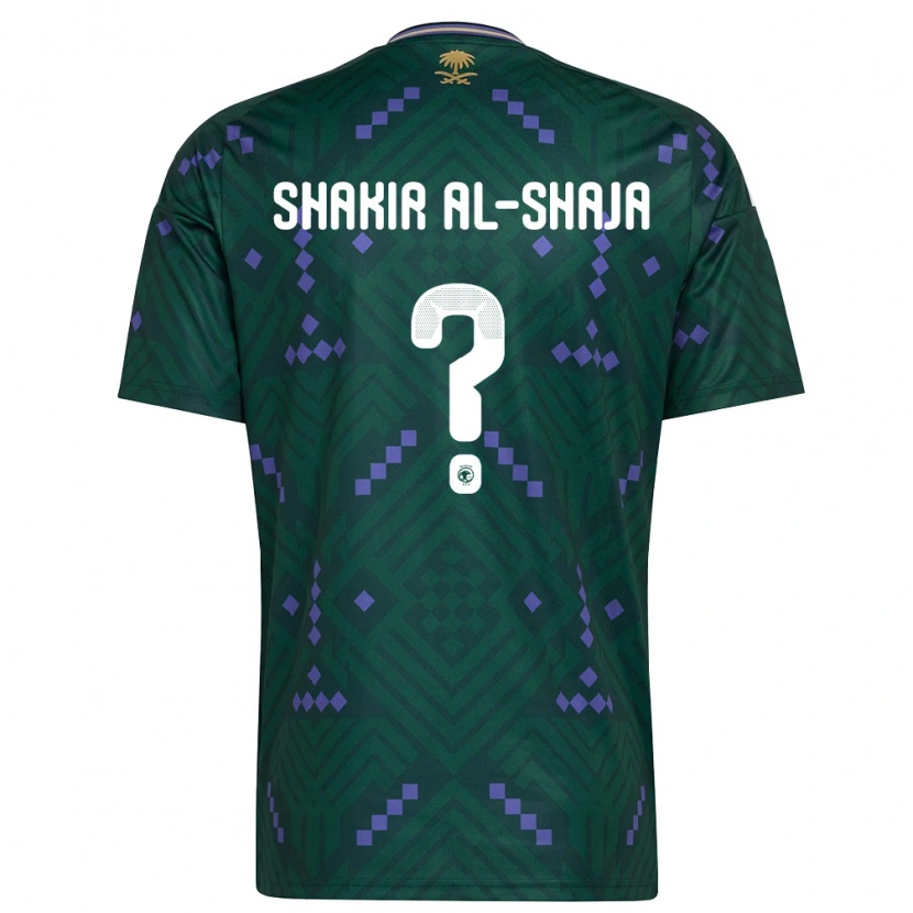 Danxen Barn Saudi-Arabien Sultan Shakir Al-Shaja #0 Grön Lila Vit Hemmatröja Matchtröjor 26-28 Tröjor T-Tröja