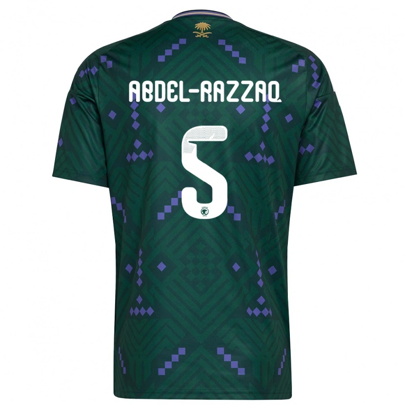 Danxen Barn Saudi-Arabien Lana Abdel Razzaq #5 Grön Lila Vit Hemmatröja Matchtröjor 26-28 Tröjor T-Tröja
