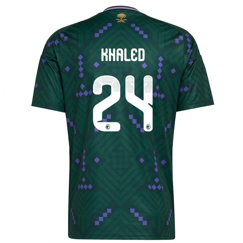 Danxen Barn Saudi-Arabien Atheer Khaled #24 Grön Lila Vit Hemmatröja Matchtröjor 26-28 Tröjor T-Tröja