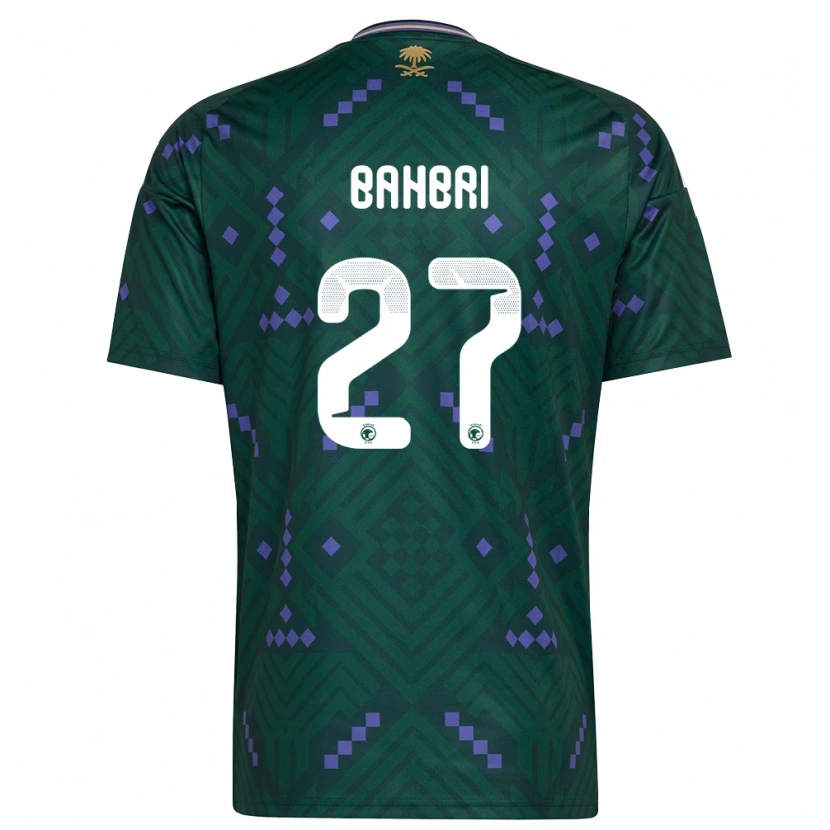 Danxen Barn Saudi-Arabien Hatan Bahbri #27 Grön Lila Vit Hemmatröja Matchtröjor 26-28 Tröjor T-Tröja
