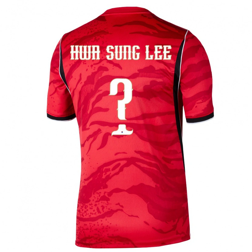 Danxen Barn Sydkorea Sung-Hwa Lee #0 Röd Vit Svart Hemmatröja Matchtröjor 26-28 Tröjor T-Tröja