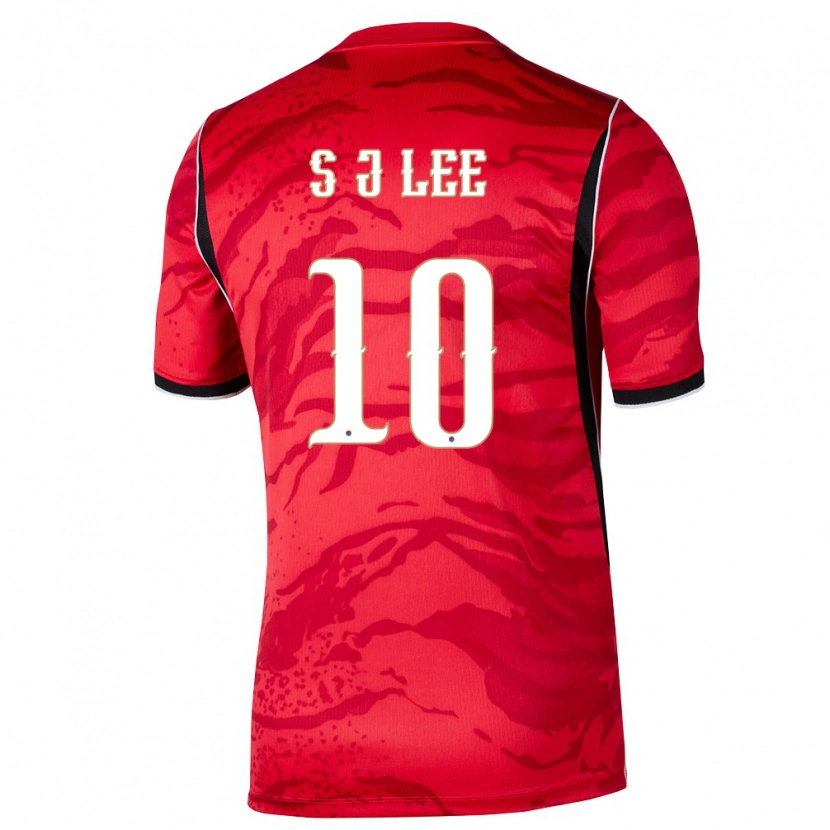 Danxen Barn Sydkorea Jae-Sung Lee #10 Röd Vit Svart Hemmatröja Matchtröjor 26-28 Tröjor T-Tröja