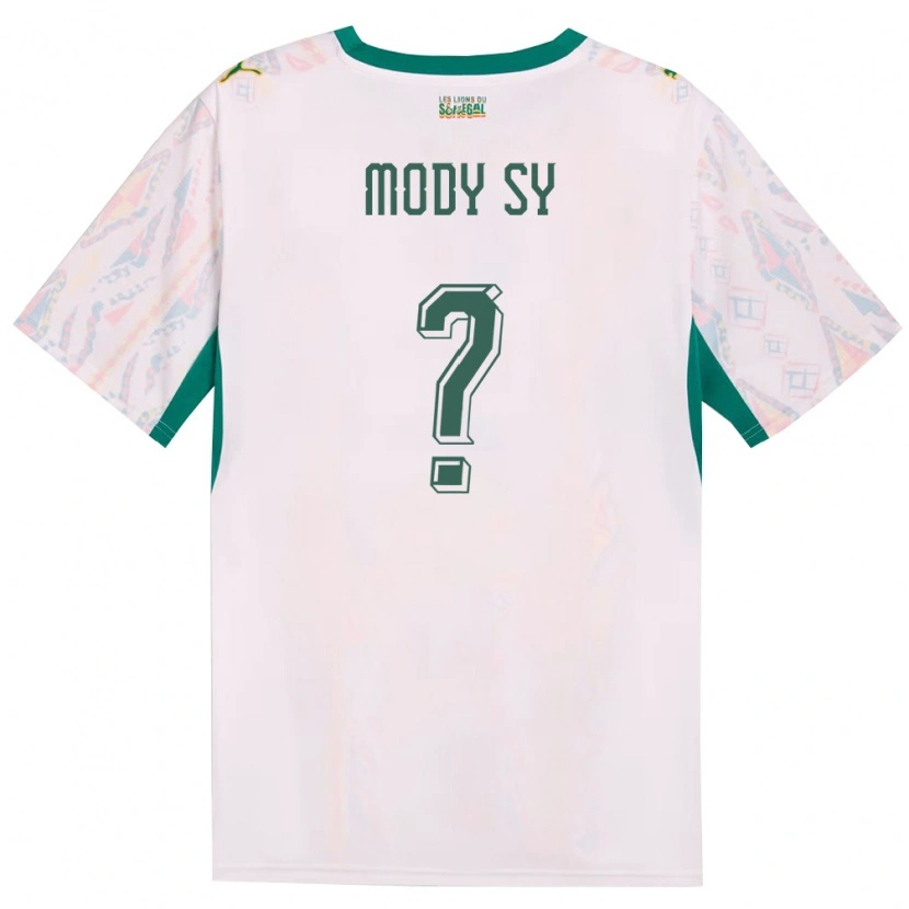 Danxen Barn Senegal Mame Mody Sy #0 Vit Grön Gul Hemmatröja Matchtröjor 26-28 Tröjor T-Tröja