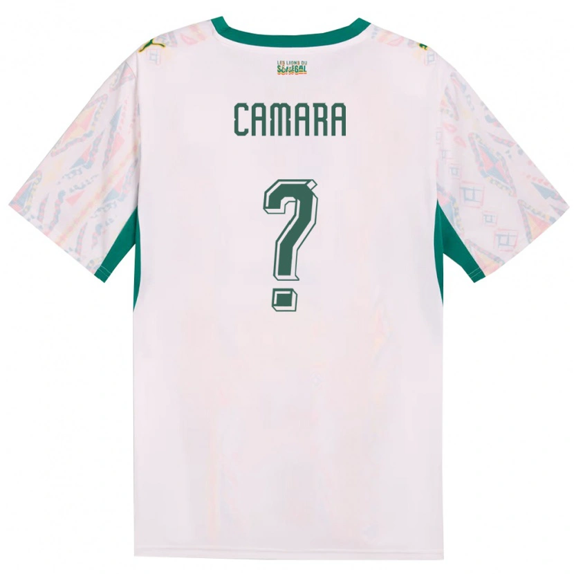 Danxen Barn Senegal Famara Camara #0 Vit Grön Gul Hemmatröja Matchtröjor 26-28 Tröjor T-Tröja