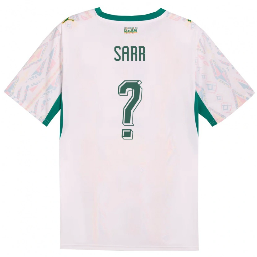 Danxen Barn Senegal Assane Sarr #0 Vit Grön Gul Hemmatröja Matchtröjor 26-28 Tröjor T-Tröja