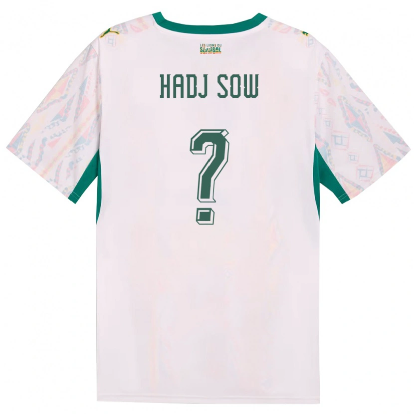 Danxen Barn Senegal El Hadj Sow #0 Vit Grön Gul Hemmatröja Matchtröjor 26-28 Tröjor T-Tröja