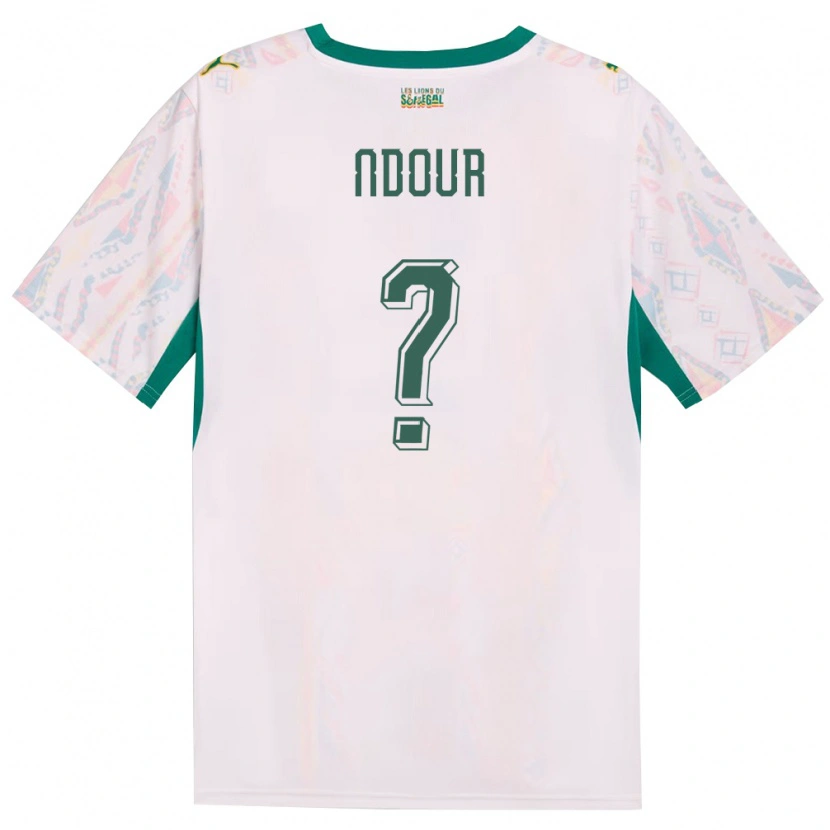 Danxen Barn Senegal Hyppolite Ndour #0 Vit Grön Gul Hemmatröja Matchtröjor 26-28 Tröjor T-Tröja