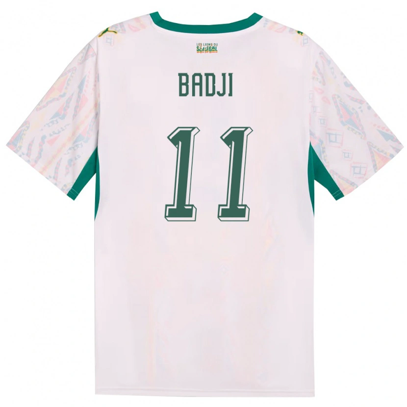 Danxen Barn Senegal Amidou Badji #11 Vit Grön Gul Hemmatröja Matchtröjor 26-28 Tröjor T-Tröja