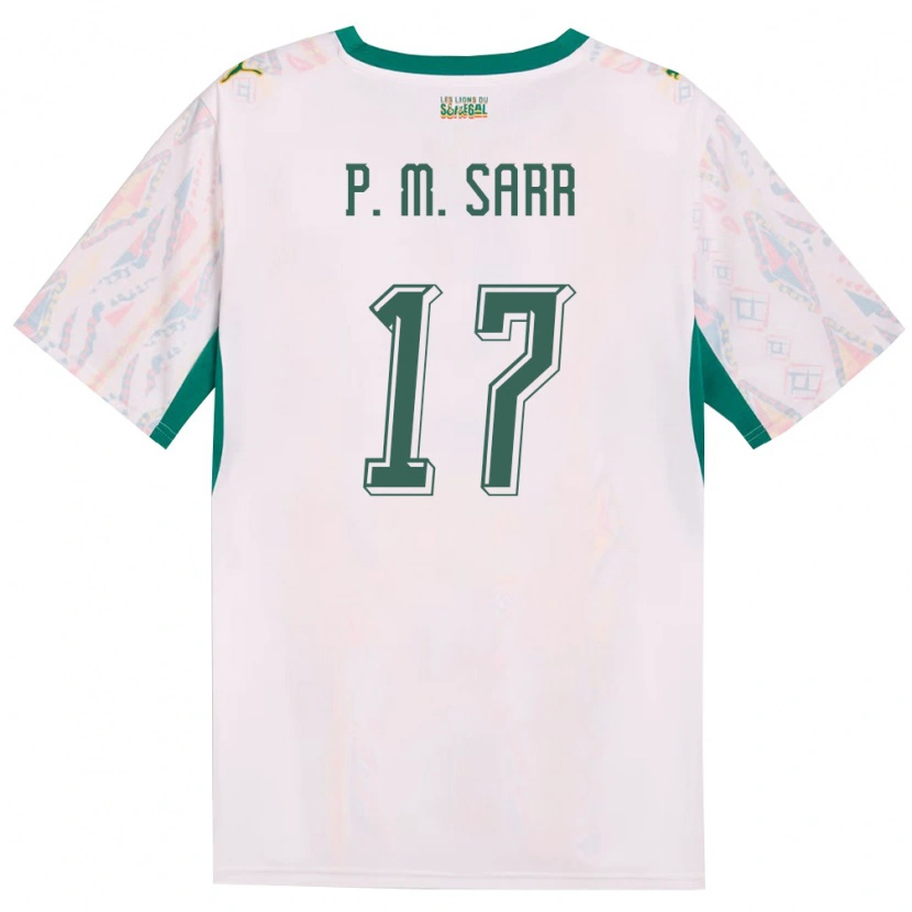 Danxen Barn Senegal Pape Matar Sarr #17 Vit Grön Gul Hemmatröja Matchtröjor 26-28 Tröjor T-Tröja