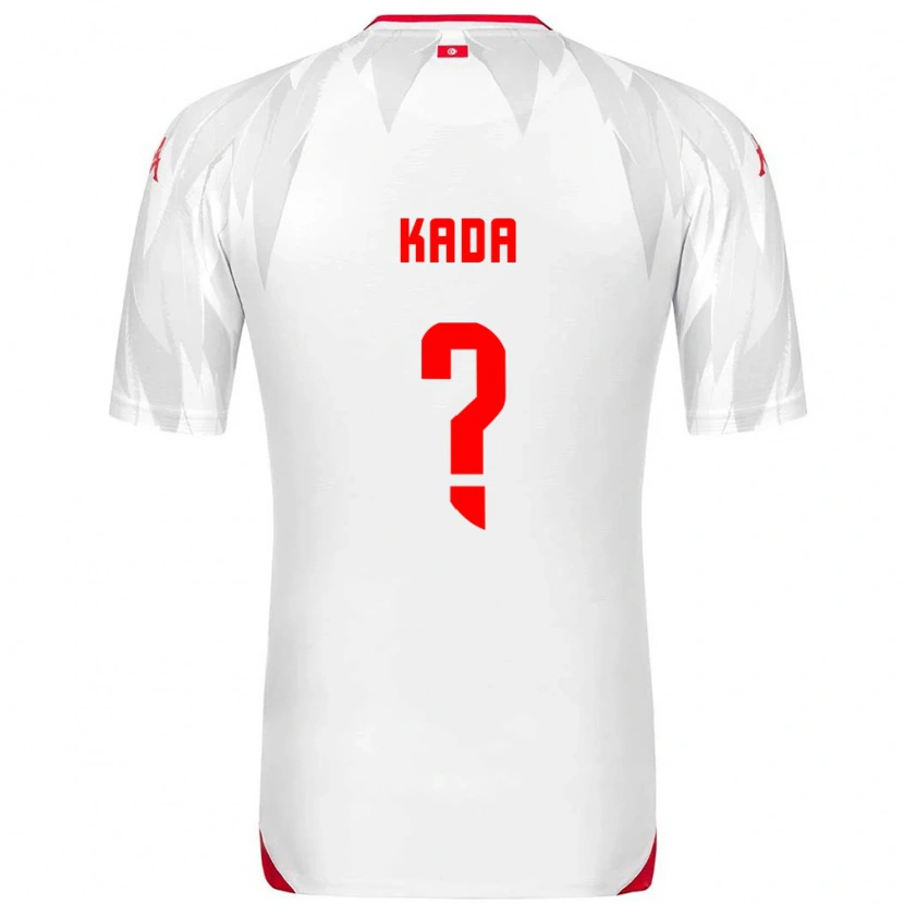 Danxen Barn Tunisien Zinedine Kada #0 Vit Röd Hemmatröja Matchtröjor 26-28 Tröjor T-Tröja