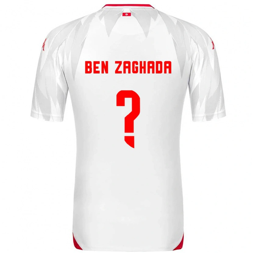 Danxen Barn Tunisien Mohamed Amine Ben Zaghada #0 Vit Röd Hemmatröja Matchtröjor 26-28 Tröjor T-Tröja
