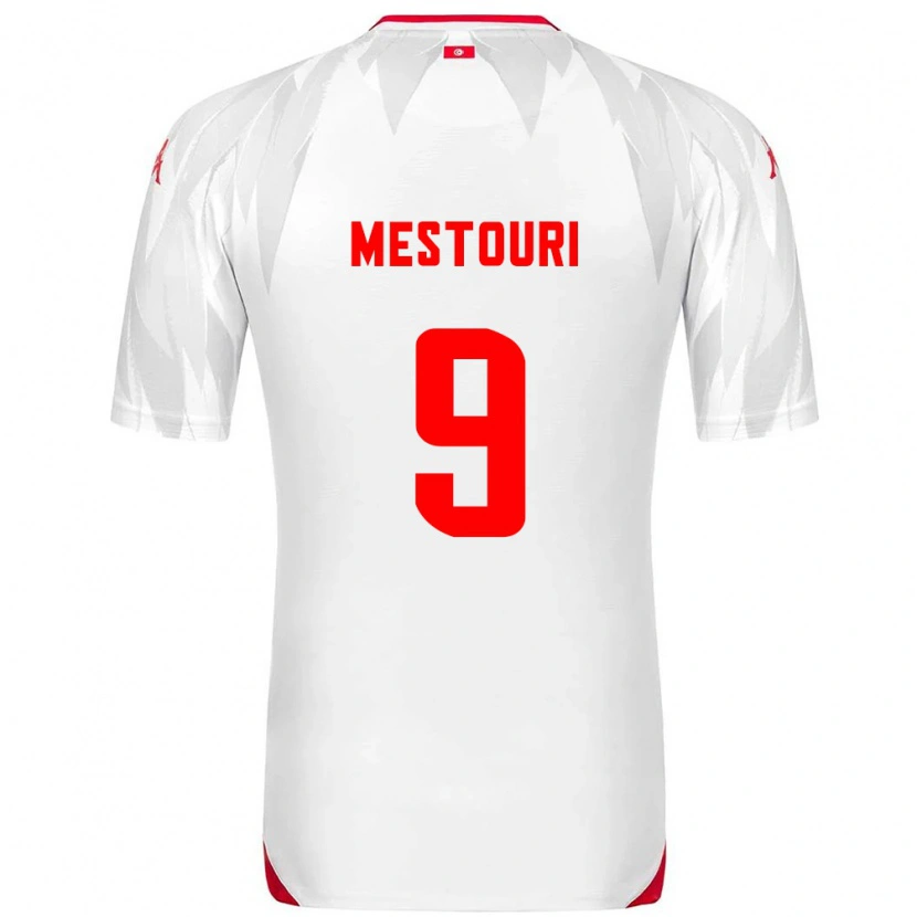 Danxen Barn Tunisien Hazem Mastouri #9 Vit Röd Hemmatröja Matchtröjor 26-28 Tröjor T-Tröja