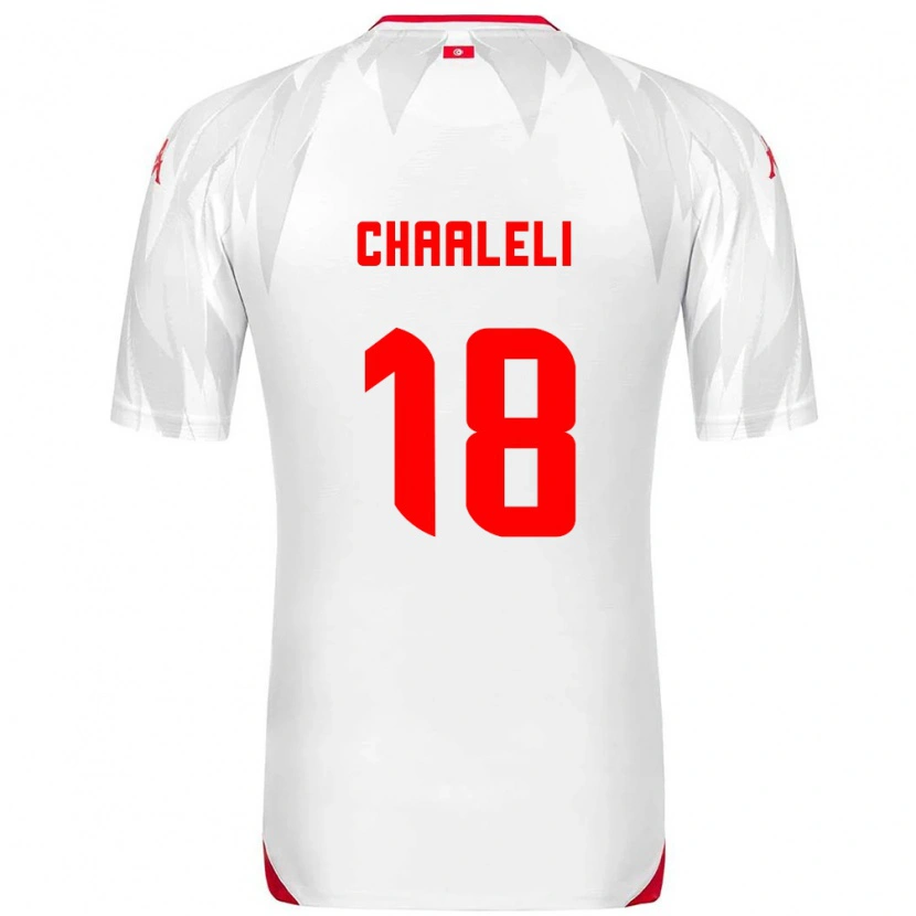 Danxen Barn Tunisien Ghaliene Chaaleli #18 Vit Röd Hemmatröja Matchtröjor 26-28 Tröjor T-Tröja