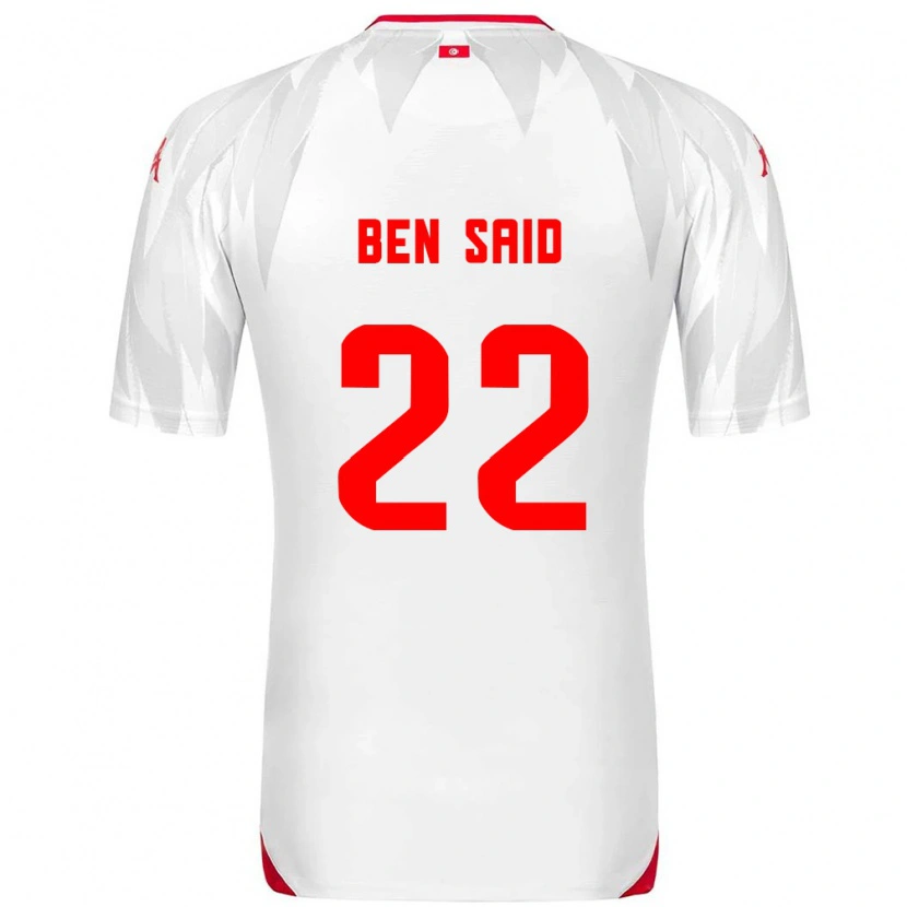 Danxen Barn Tunisien Bechir Ben Said #22 Vit Röd Hemmatröja Matchtröjor 26-28 Tröjor T-Tröja