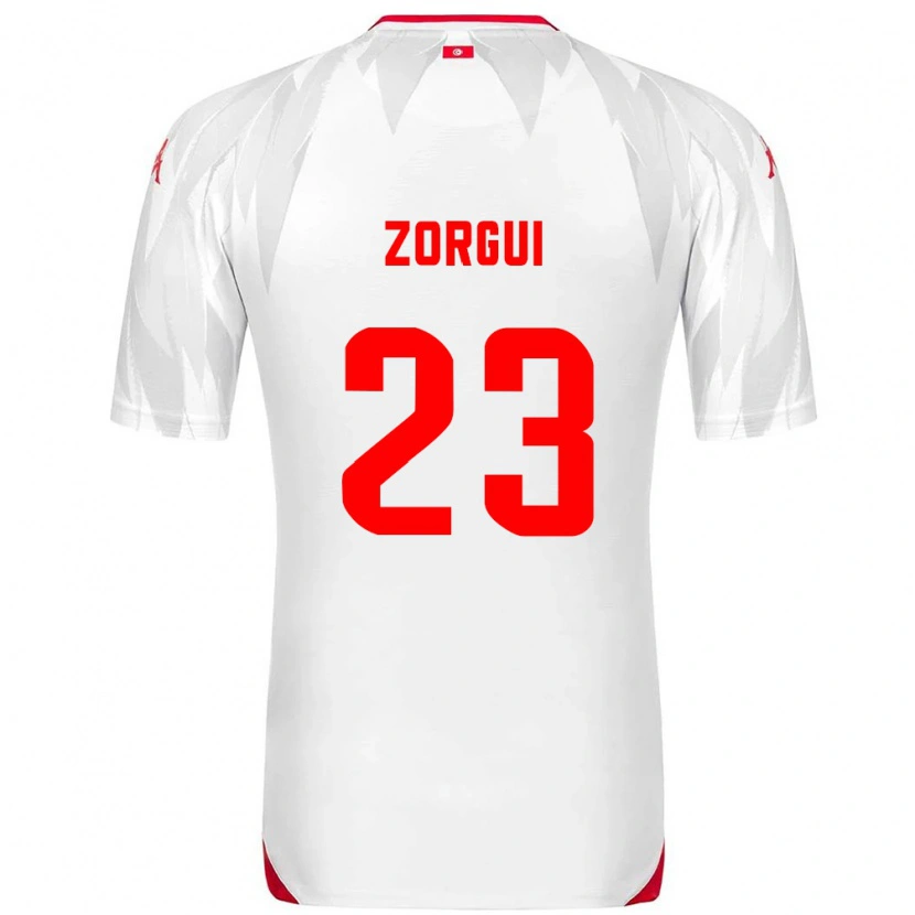 Danxen Barn Tunisien Sofyane Zorgui #23 Vit Röd Hemmatröja Matchtröjor 26-28 Tröjor T-Tröja