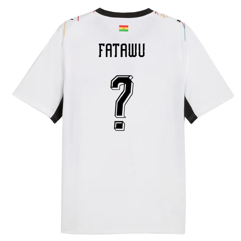 Danxen Barn Ghana Abdul Fatawu #0 Vit Svart Gul Hemmatröja Matchtröjor 26-28 Tröjor T-Tröja