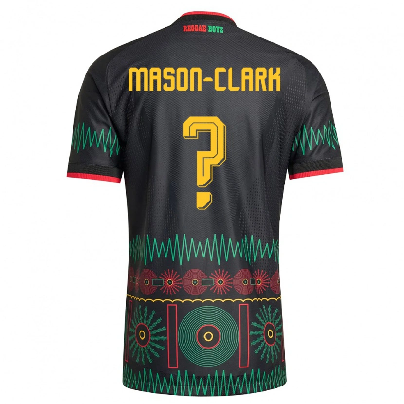 Danxen Barn Jamaica Ephron Mason-Clark #0 Svart Röd Gul Bortatröja Matchtröjor 26-28 Tröjor T-Tröja