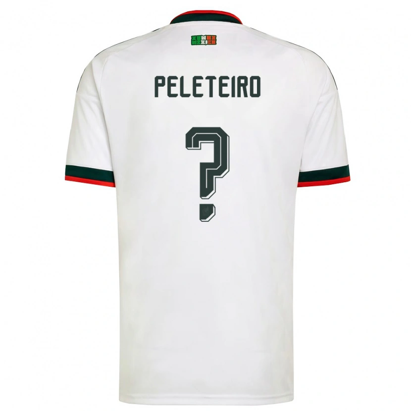 Danxen Barn Mexiko Anxo Peleteiro #0 Vit Burgund Grön Bortatröja Matchtröjor 26-28 Tröjor T-Tröja