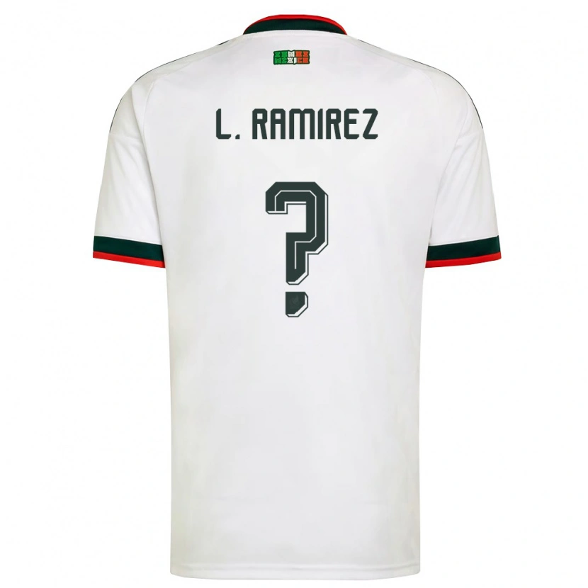 Danxen Barn Mexiko Leonardo Ramirez #0 Vit Burgund Grön Bortatröja Matchtröjor 26-28 Tröjor T-Tröja