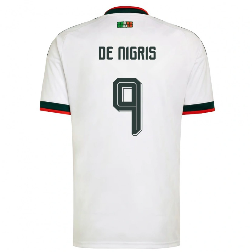 Danxen Barn Mexiko Aldo De Nigris #9 Vit Burgund Grön Bortatröja Matchtröjor 26-28 Tröjor T-Tröja