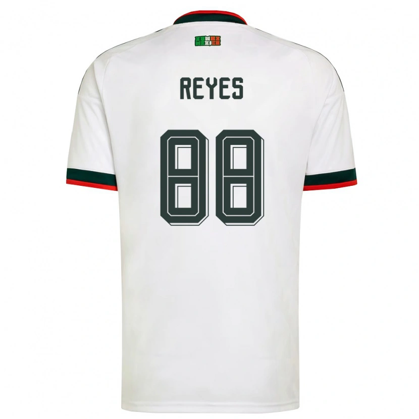 Danxen Barn Mexiko Maricarmen Reyes #88 Vit Burgund Grön Bortatröja Matchtröjor 26-28 Tröjor T-Tröja